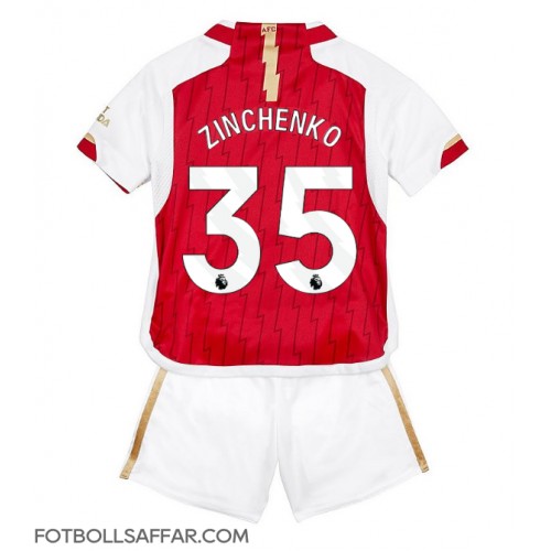 Arsenal Oleksandr Zinchenko #35 Hemmadräkt Barn 2023-24 Kortärmad (+ Korta byxor)